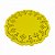 Doilie - Papel Rendado Amarelo (14cm) - A&M - Imagem 1