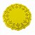 Doilie - Papel Rendado Amarelo (14cm) - A&M - Imagem 2