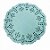 Doilie - Papel Rendado Azul Bebe (14cm) - A&M - Imagem 2