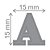 Faca de CorteExtra Grande ALFABETO - TEC - Imagem 3