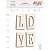 Coleção Terra dos Sonhos - Chipboard Off-white LOVE - Juju Scrapbook - Imagem 1