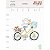 Coleção Terra dos Sonhos - Acrílico Impresso Colorido Bicicleta - Juju Scrapbook - Imagem 1