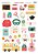 Coleção Tempos de Escola - Adesivos em papel - Hora da Escola - Juju Scrapbook - Imagem 1