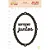 Coleção Alegria de Viver - Aplique em Chipboard Preto - SEMPRE JUNTOS - JUJU Scrapbook - Imagem 1