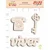 Coleção Alegria de Viver - Aplique em Chipboard Branco - TELEFONE - JUJU Scrapbook - Imagem 1