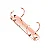 Garra c/ 2 Argolas D 25mm (Base 123 x 20mm) - ROSE GOLD - Imagem 2