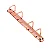 GARRA 4 Argolas D 25mm (Base 210 x 20mm) - ROSE GOLD - Imagem 1