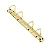 GARRA 4 Argolas D 25mm (Base 210 x 20mm) - DOURADA - Imagem 2