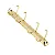 GARRA 4 Argolas D 25mm (Base 210 x 20mm) - DOURADA - Imagem 1