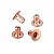 Rebite Nº2 ROSE GOLD (Calota 2) - Imagem 2