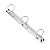 Garra c/ 3 Argolas D 40mm (BASE 280 x 26mm) - Prata - Imagem 2