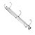 Garra c/ 3 Argolas D 40mm (BASE 280 x 26mm) - Prata - Imagem 1