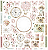Coleção Doce Maria 2  -  Folha RECORTES FLORES e RELÓGIOS - Decore Crafts - Imagem 1