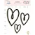 Coleção Feito com Amor - Adesivo em Chipboard Preto - BATIMENTOS - Juju Scrapbook - Imagem 1