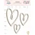 Coleção Feito com Amor - Adesivo em Chipboard Branco - CORAÇÕES - Juju Scrapbook - Imagem 1