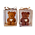 Vela Urso Médio Coração Personalizada 80g com caixa, laço e tag - Imagem 5