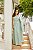 CONJUNTO SAIA MIDI E BLUSA REGATA EM LINHO VERDE - DOCE MARIA - Imagem 1