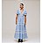 VESTIDO LAISE BICOLOR AZUL MIX RENDA GUIPIR - DELIGHT - Imagem 1