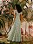 VESTIDO LAISE DECOTE V MG BABADO VERDE - DELIGHT - Imagem 2