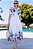 VESTIDO TRICOLINE CHEMISIER ESTAMPA FLORAL - LUZIA FAZZOLLI - Imagem 1