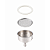 Bialetti kit manutenção moka 3 xicaras borracha filtro e funil produto original importado Bialetti - Imagem 1