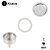 Bialetti kit manutenção moka 3 xicaras borracha filtro e funil produto original importado Bialetti - Imagem 1