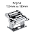 Manivela preta  maquina macarao atlas marcato 150/180mm P6 C2 - Imagem 2