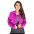 Jaqueta Cropped Jeans Menina Rosa - Imagem 5