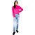 Blusão Moletom Feminino Oversized Gola Alta Menina Rosa - Imagem 6