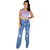 Calça Feminina Pantalona Jeans Rasgada CWR - Imagem 6