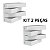 Kit 2 x Arandela Interna Supreme 1815 G-light - Imagem 1