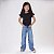Calça Jeans Wide Leg Menina Infantil  4 a 8 - Imagem 5