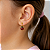 Brinco em Ouro 18k Joaninha Pendente Esmaltado Forrado Infantil - Imagem 3