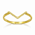 Anel em Ouro 18K Formato V - Imagem 2