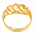 Anel em Ouro 18K Ondas Trabalhado sem Forro - Imagem 4