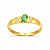 Anel em Ouro 18K com Esmeralda Oval e Diamantes - Imagem 2