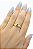 Anel em Ouro 18K com Esmeralda Oval e Diamantes - Imagem 3