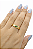 Anel em Ouro 18K com Esmeralda Navete e Diamantes - Imagem 2