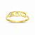 Anel em Ouro 18K ABC Infantil Vazado - Imagem 1