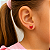 Brinco em Ouro 18k Morango Esmaltado Infantil - Imagem 2