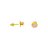 Brinco em Ouro 18k Roseta com Zircônia Baby - Imagem 1