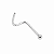 Piercing em Ouro 18K Branco Nostril - Imagem 1