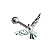 Piercing em Ouro Branco 18k Pombinha - Imagem 1