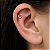 Piercing em Ouro 18K Branco Coração Vazado - Imagem 2