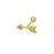 Piercing em Ouro 18k Flecha com Zirconias - Imagem 1