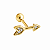 Piercing em Ouro 18k Flecha com Zirconias - Imagem 1