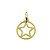 Pingente em Ouro 18k Estrela 5 Pontas com Aro - Imagem 1