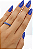 Anel em Prata 925 com Zircônia Azul Royal - Imagem 5