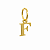 Pingente Letra Inicial em Ouro 18K 6,5 mm - Imagem 12