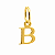 Pingente Letra Inicial em Ouro 18K 6,5 mm - Imagem 4